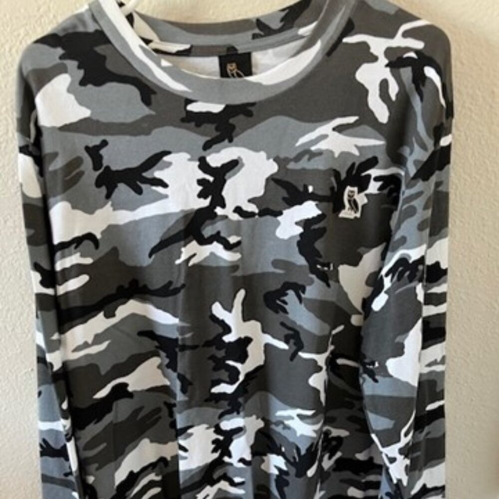 October's Very Own Black Camo Long Sleeve Shirt
